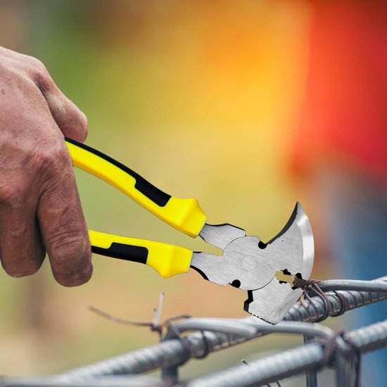 Fence Tang - Gereedschap Voor Het Snijden Van Staaldraad Met Een Hektang - Robuuste Trekker Om Te Snijden Grijpen Handspijker Kabeldraad Landbouw Bouw — afbeelding 4