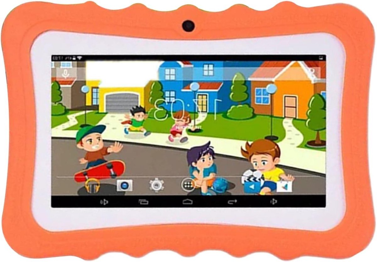 Kindertablet Leren - Educatieve Tablet - Vroege Educatie - Oogbescherming Technologie - 7 Inch Scherm - Blauw
