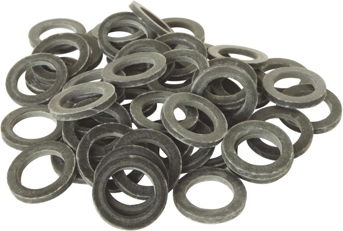 Afdichtingen Rubber - EPDM Ringen - Sanitair Leidingen - Set van 50 - 15/21 - Grijs
