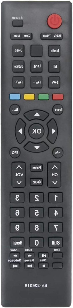 Afstandsbediening - Universele Controller - TV Bediening - Directe Werking - 10 Meter - Zwart