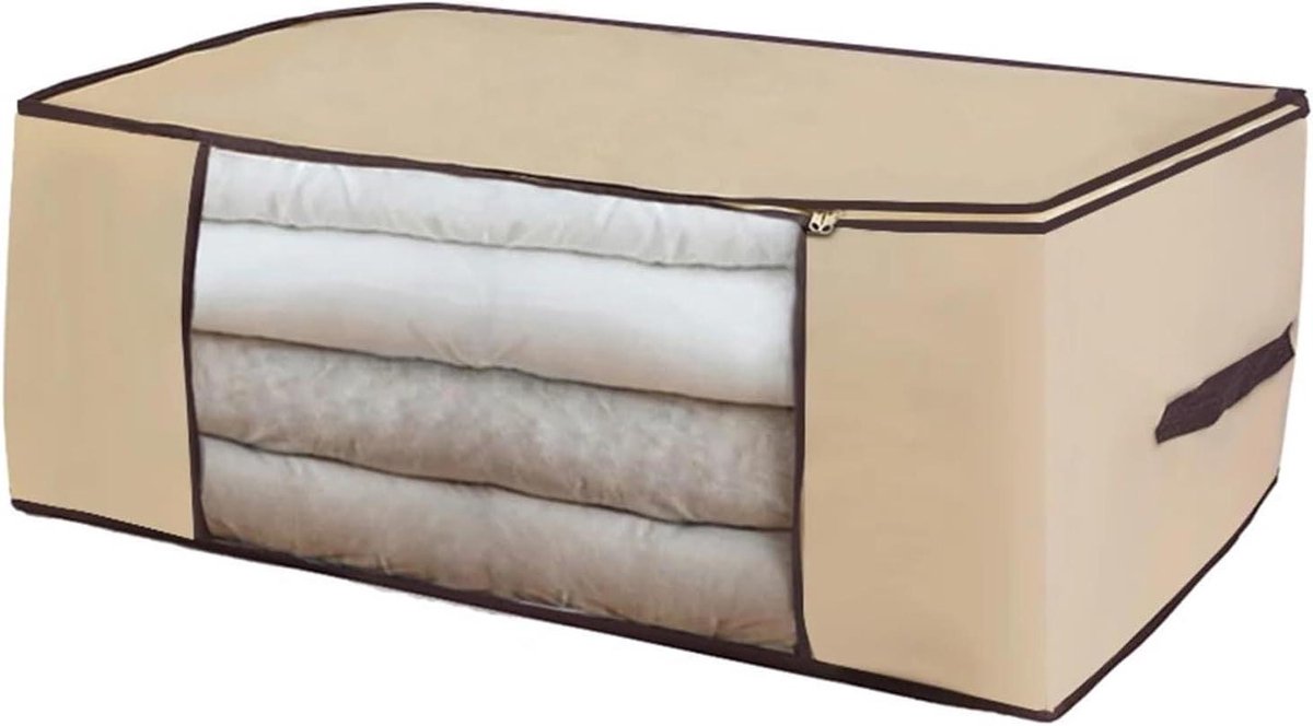 Opbergzak Kleding - Dekbed Opberger - Ruimte Besparen - Vocht en Stofwerend - 60x45x30cm - Lichtgrijs