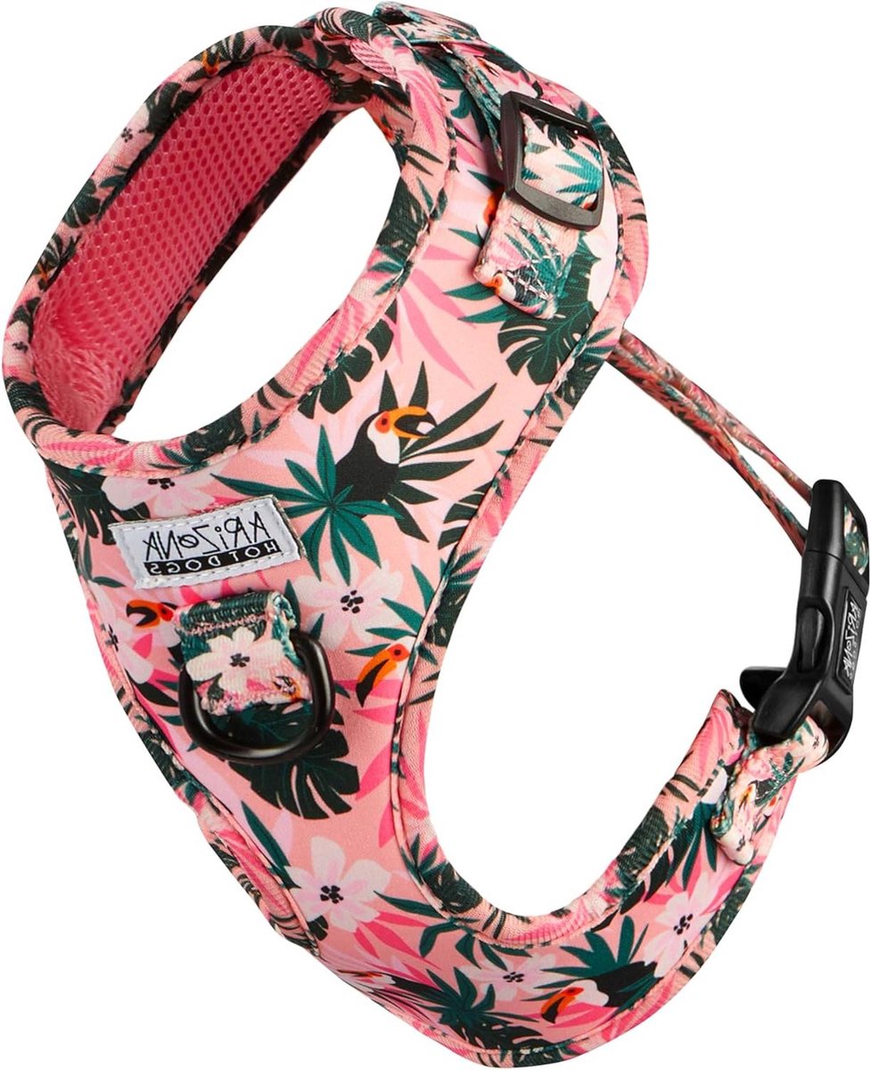 Hondentuigje Zacht - Harnas Hond - Comfortabel Uitlaten - Verstelbaar Neopreen - Maat L 57-83cm - Tropicool