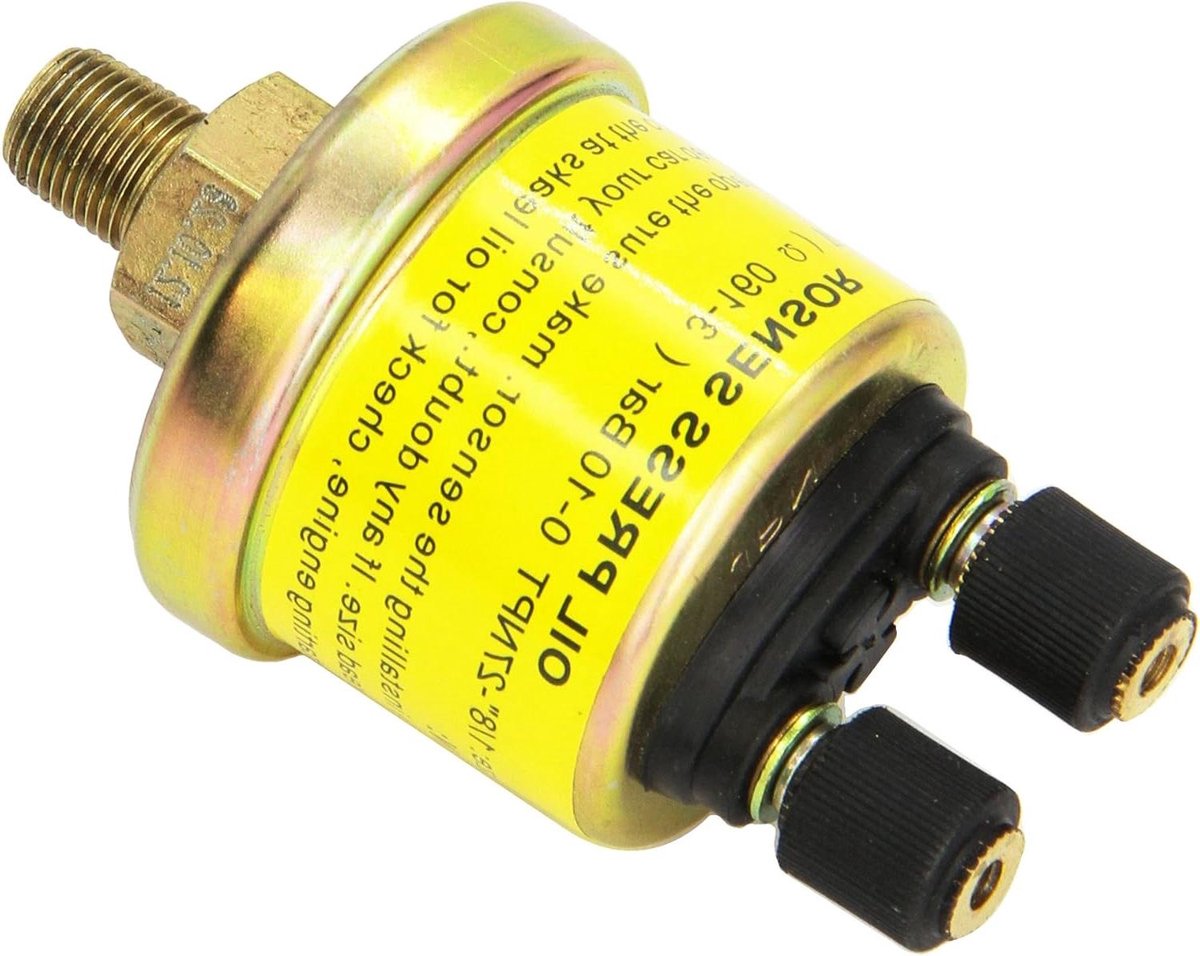 Oliedruksensor - Oliedrukmeter Zender - Performance Meten - 0-10 Bar Bereik - 3-160 Ohm - Zwart