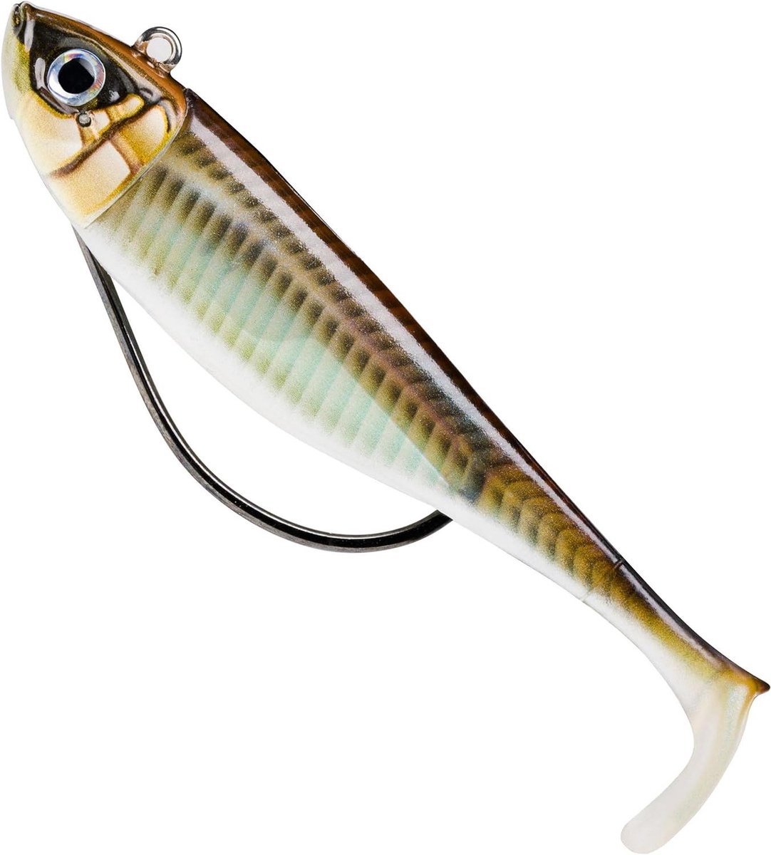 Zacht Kunstaas - Shad Lokaas - Vissen - Diep Duikend - 15 cm - Groen