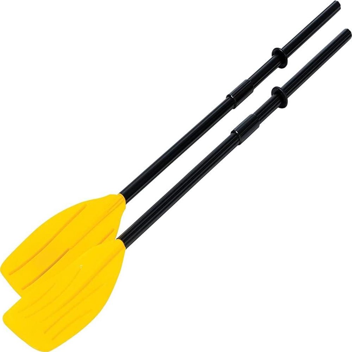Roeispanen - Peddels - Watersport - Driedelige structuur - 124 cm - Zwart