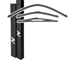 Ruitenwisserbladen Set - Wissers Peugeot - Auto Onderhoud - Alle Weerprestaties - 650mm 425mm 400mm - Zwart