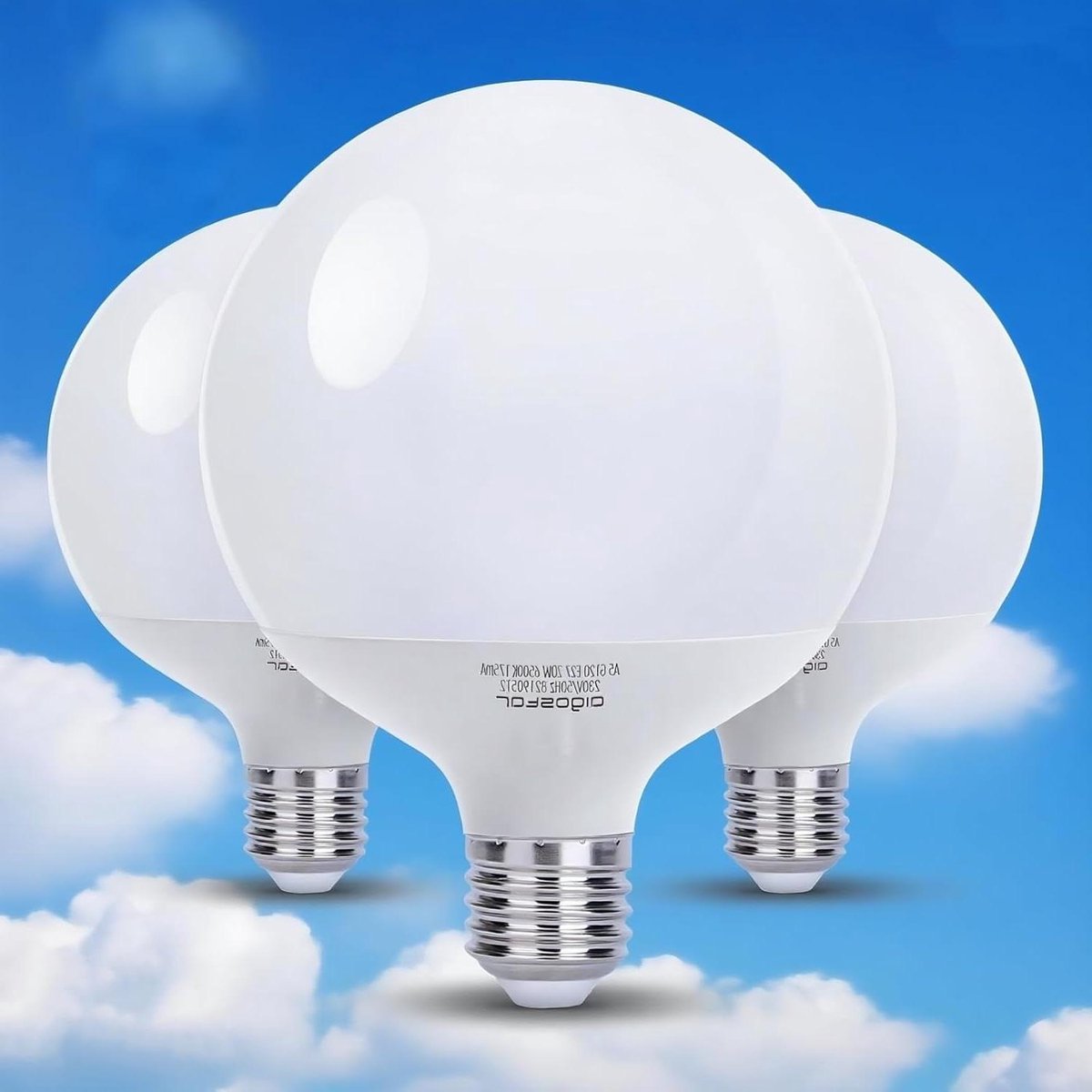 LED Lamp - E27 Bol - Huis Verlichten - Hoge Kleurweergave - 3 Stuks - Koud Wit
