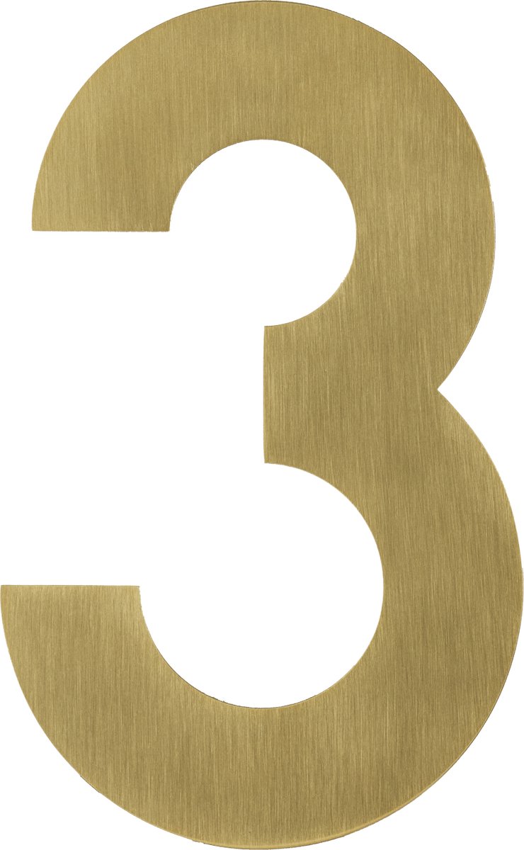 Figura - Gouden huisnummer 3