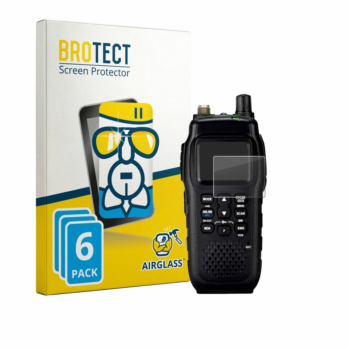 Screenprotector 6 Stuks voor President Randy III+ Beschermglas transparant