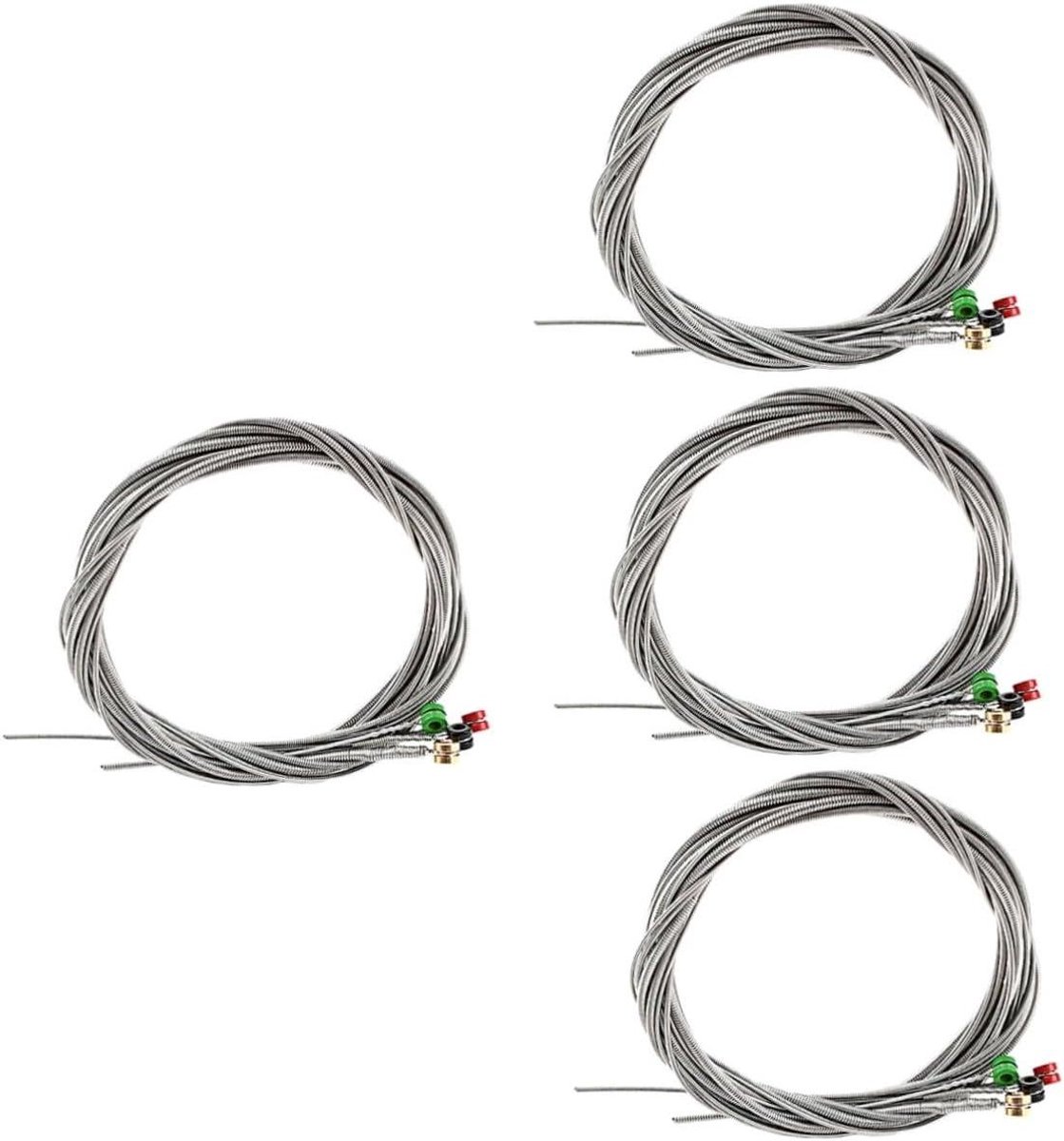 Basgitaarsnaren Set - Metalen Snaren - Muziek Maken - Roestvrij Staal - 4 Sets - Zilver