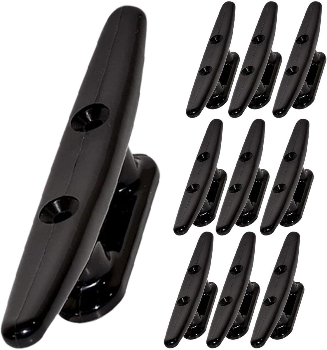 Boothaken - Touwhaken Klemmen - Boot Vastzetten - Roestbestendig Materiaal - 102 cm - Zwart