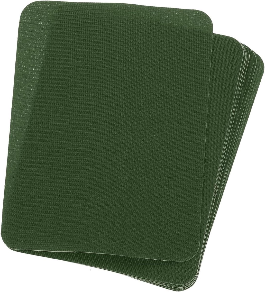 Strijkpatches Kleding - Reparatiedoekjes Decoratie - Kleding Repareren - Zelfklevend Stof - 10 x 9 cm - Legergroen