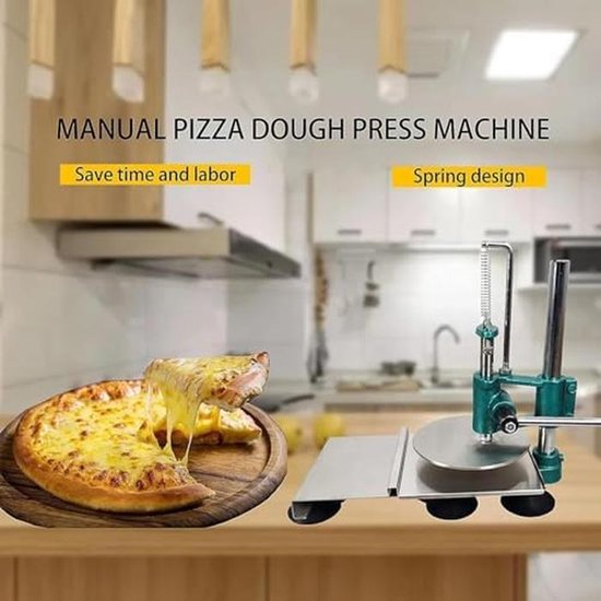 Deegroller Persmachine - Pastamachine Deegvel - Bakken en Pizza Maken - Roestvrij Staal - 20 cm - Zilver van Merkloos — afbeelding 4