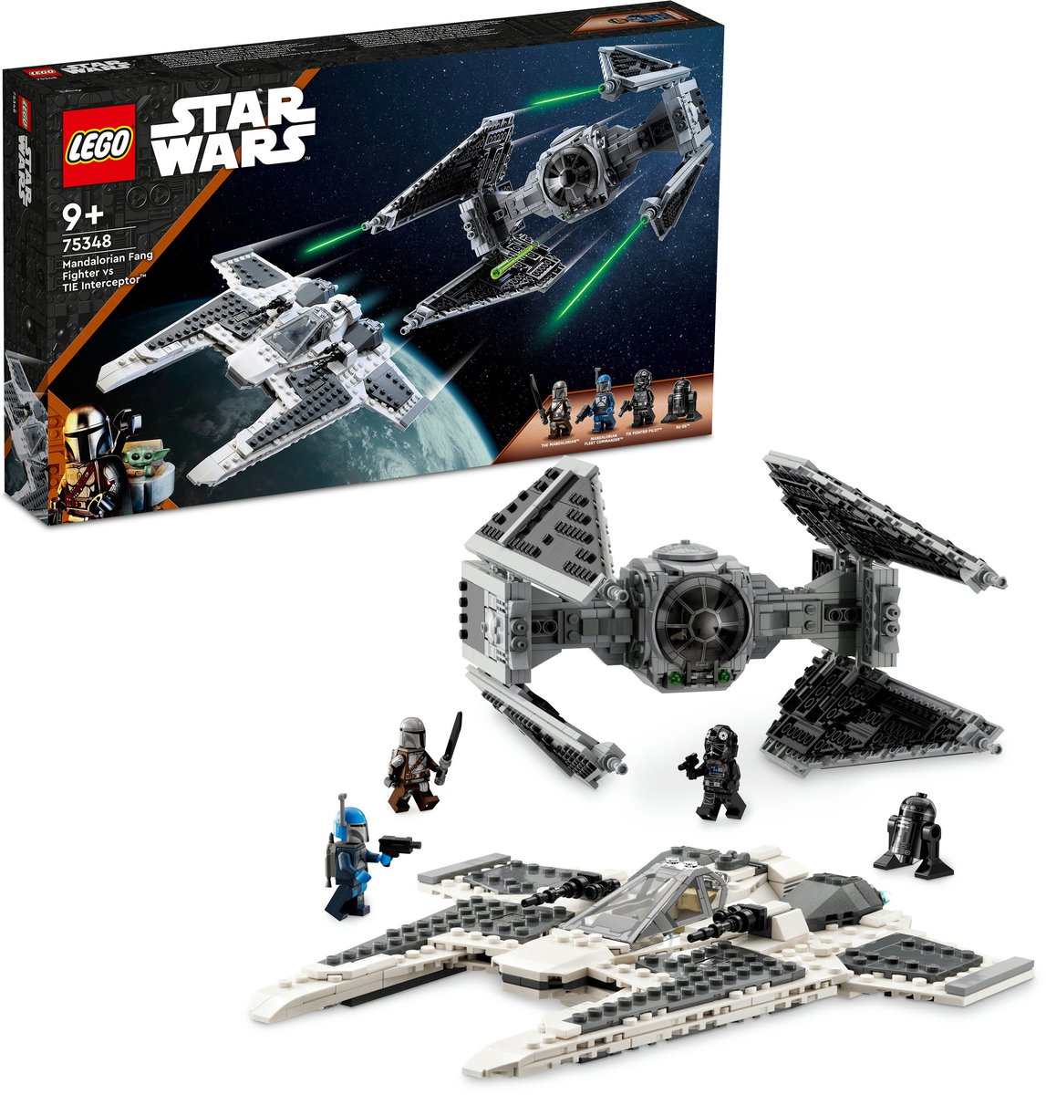 LEGO Star Wars Mandalorian Fang Fighter vs. TIE Interceptor Set - 75348 — afbeelding 24