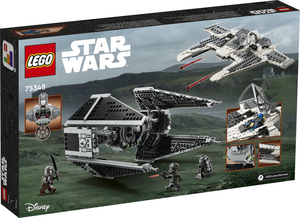 LEGO Star Wars Mandalorian Fang Fighter vs. TIE Interceptor Set - 75348