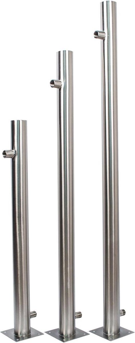 Waterkolom Tuin - Tappunt Buiten - Water Geven - Roestvrij Staal V2A - 850 mm - Zilverkleurig