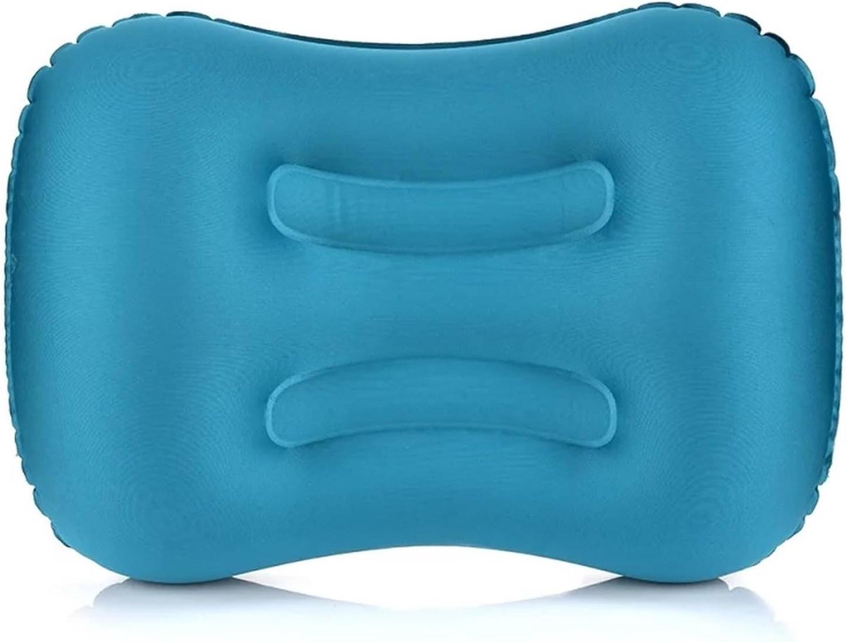 Camping Kussen Zachte Hals Beschermende Hoofdsteun Kussen Draagbare Outdoor Reizen Camping Kussen Compressible Opblaasbaar Kussen (Kleur: Blauw)