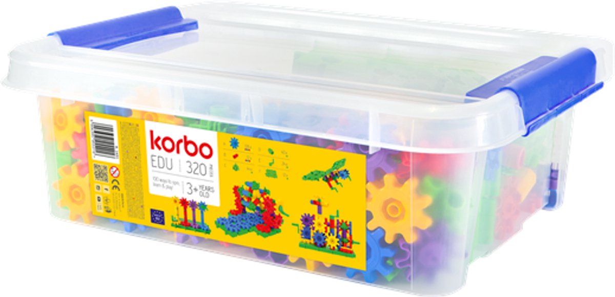 Tandwielen kleurrijk 320-delig STEM - Korbo