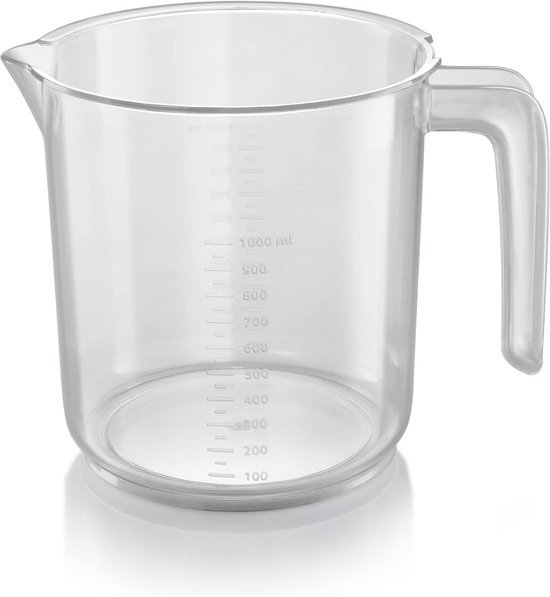 Handmixer - Keukenmixer - Beslag Maken - Handmatige Bediening - 1 Liter - Wit — afbeelding 3