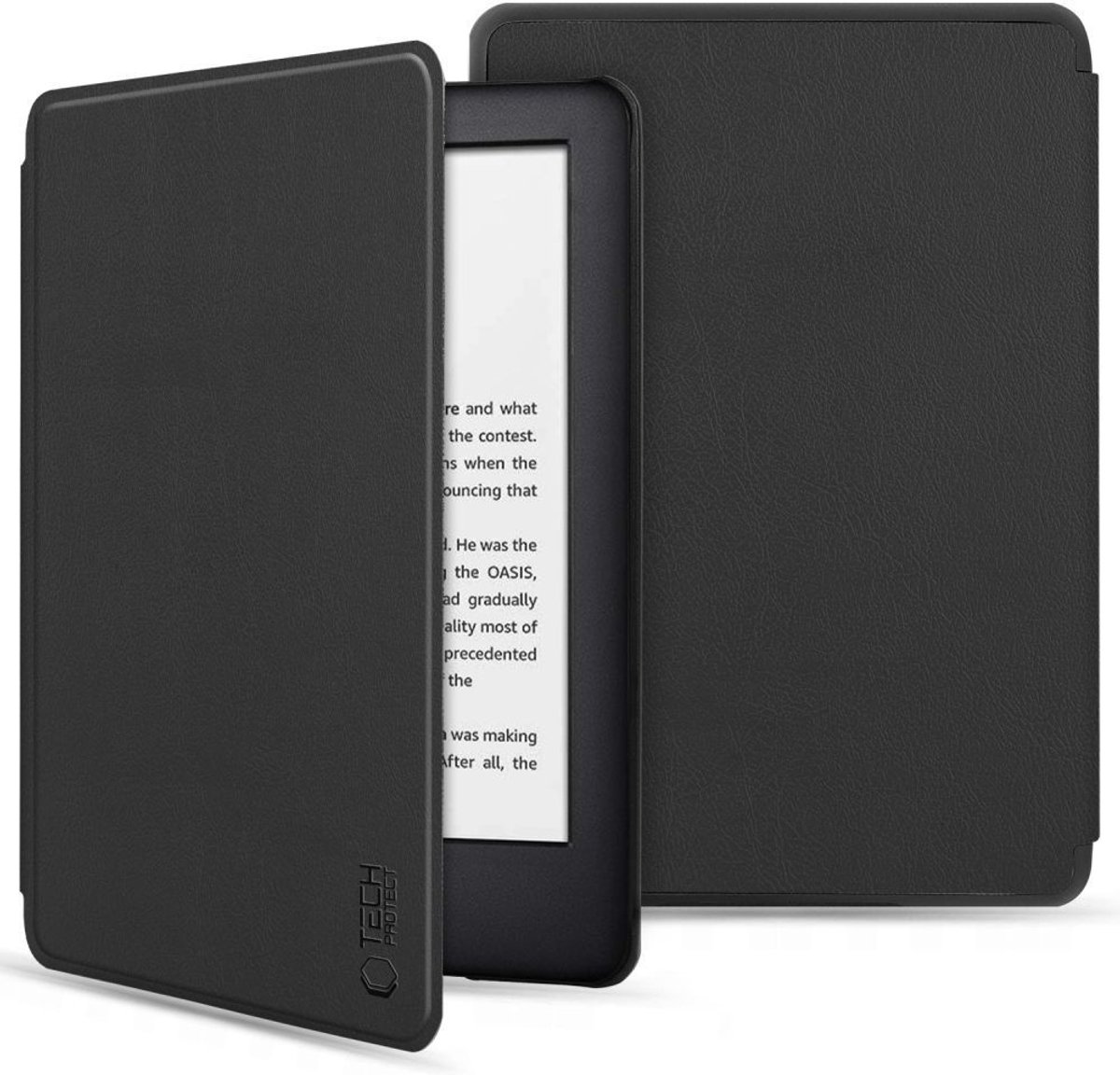 Tech-Protect SmartCase - Tablethoes - Mat Zwart - Automatische Sluimerfunctie - Voor Kindle 11/12