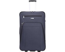 Decent Basic-Line Reiskoffer 78 liter - Grote maat koffer 73 × 46 × 27 cm - Lichtgewicht koffer - Reiskoffer groot - Donkerblauw