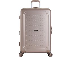 Decent Maxi-Air Spinner TSA Reiskoffer 120 liter - Grote maat koffer 77 × 52 × 33 cm - Reiskoffer met wielen - Lichtgewicht koffer - Zalm roze