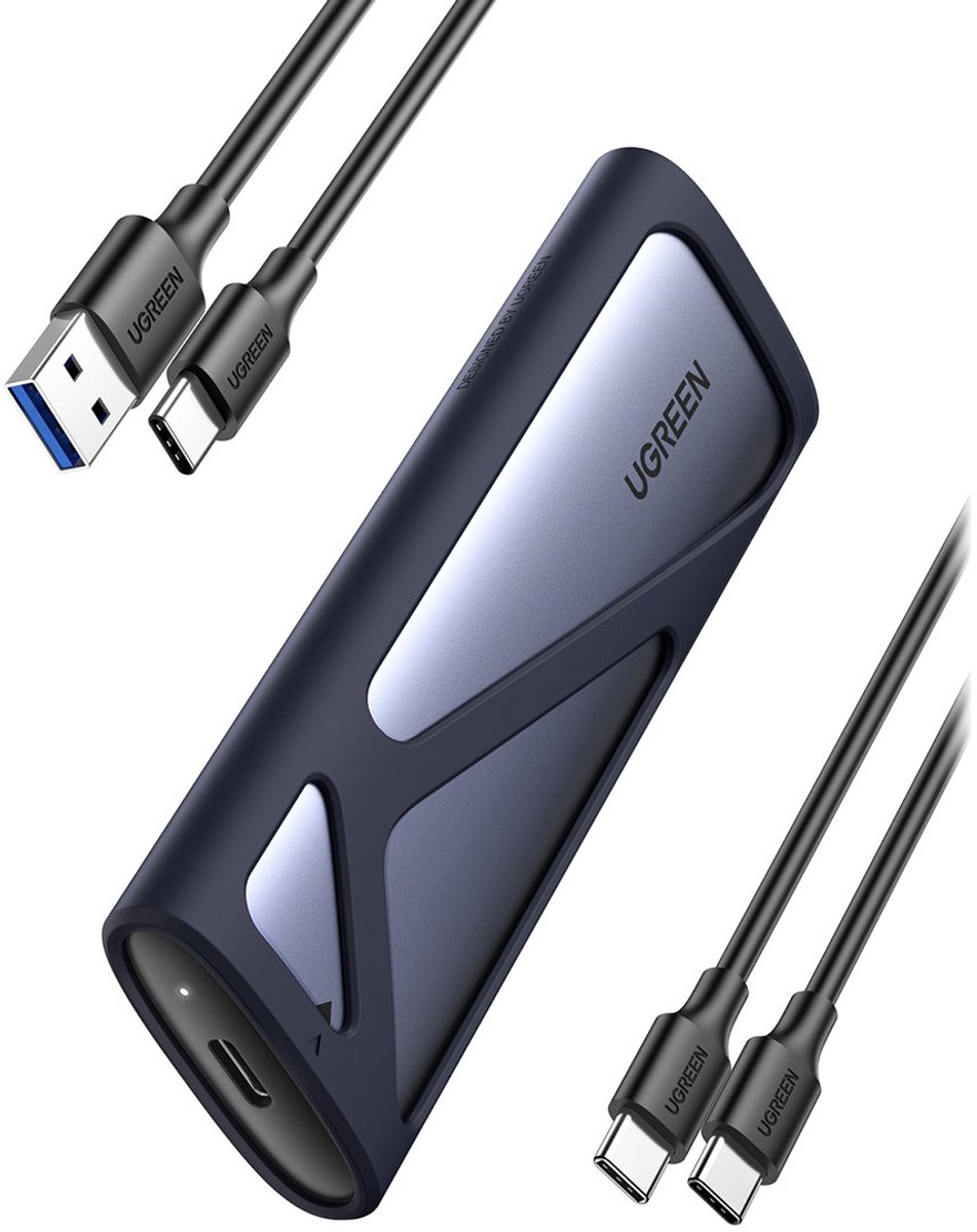 Ugreen - M.2 - SSD schijfbehuizing USB 3.2 Gen - 2 - (SuperSpeed - USB - 10 - Gbps) - grijs - (CM400 - 90264)