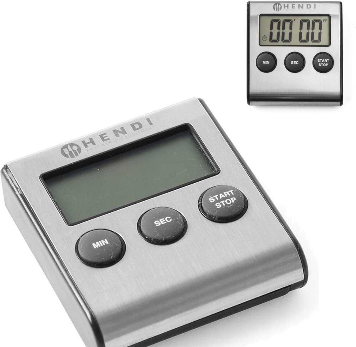 HENDI Digitale keukenwekker – met standaard en magneet – 99 min. 59 sec. timer – 65x70x17 mm — cadeau in Kookcadeaus - foto 8