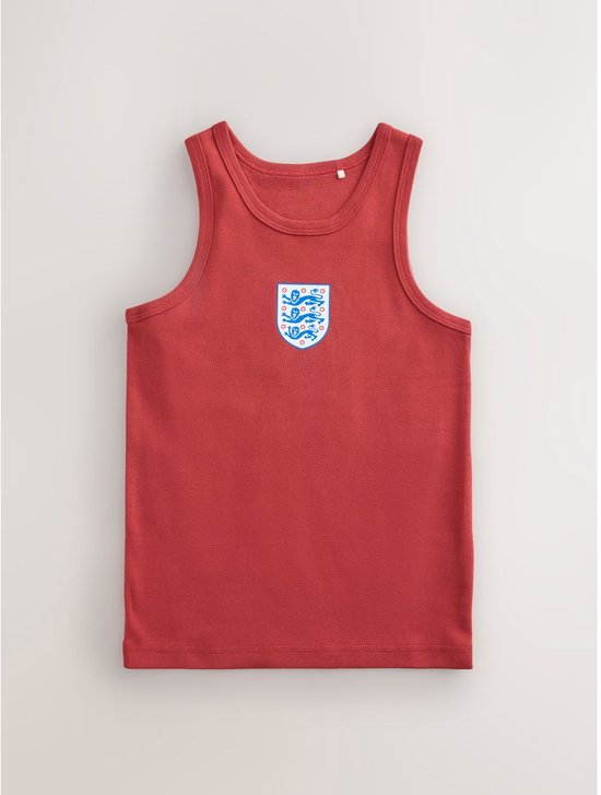 Next - Jongens - Engeland FA-hemdjes, set van 3 - Rood