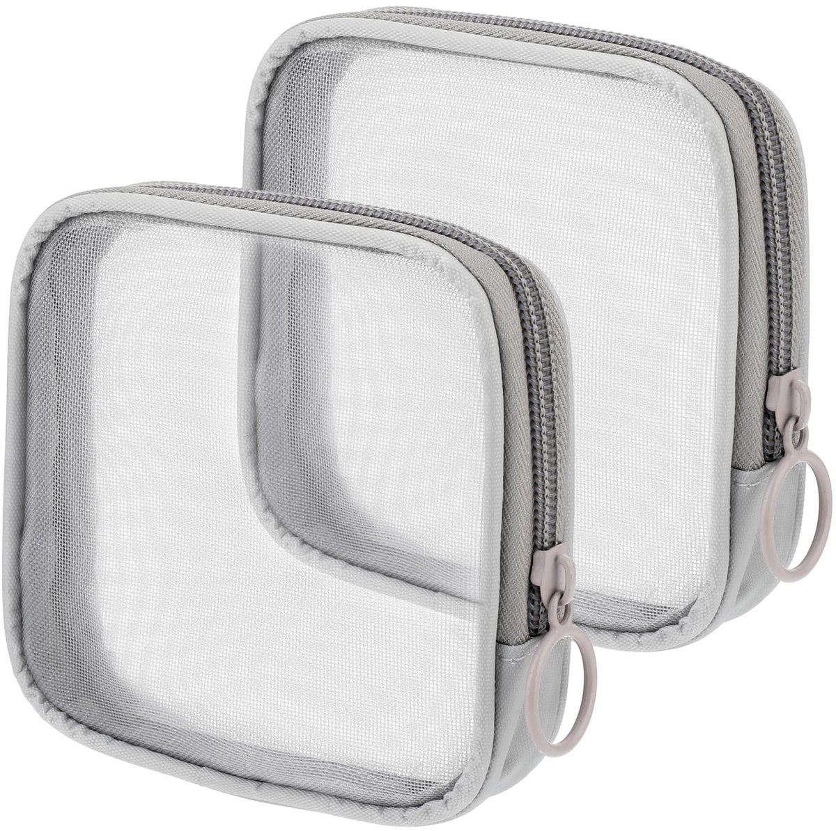 Dailygoods - Make-up tas - Mini toilettas - Lichtgewicht - Grijs - Reistas - Persoonlijke verzorging - Geschikt voor dagelijks gebruik - Grijs