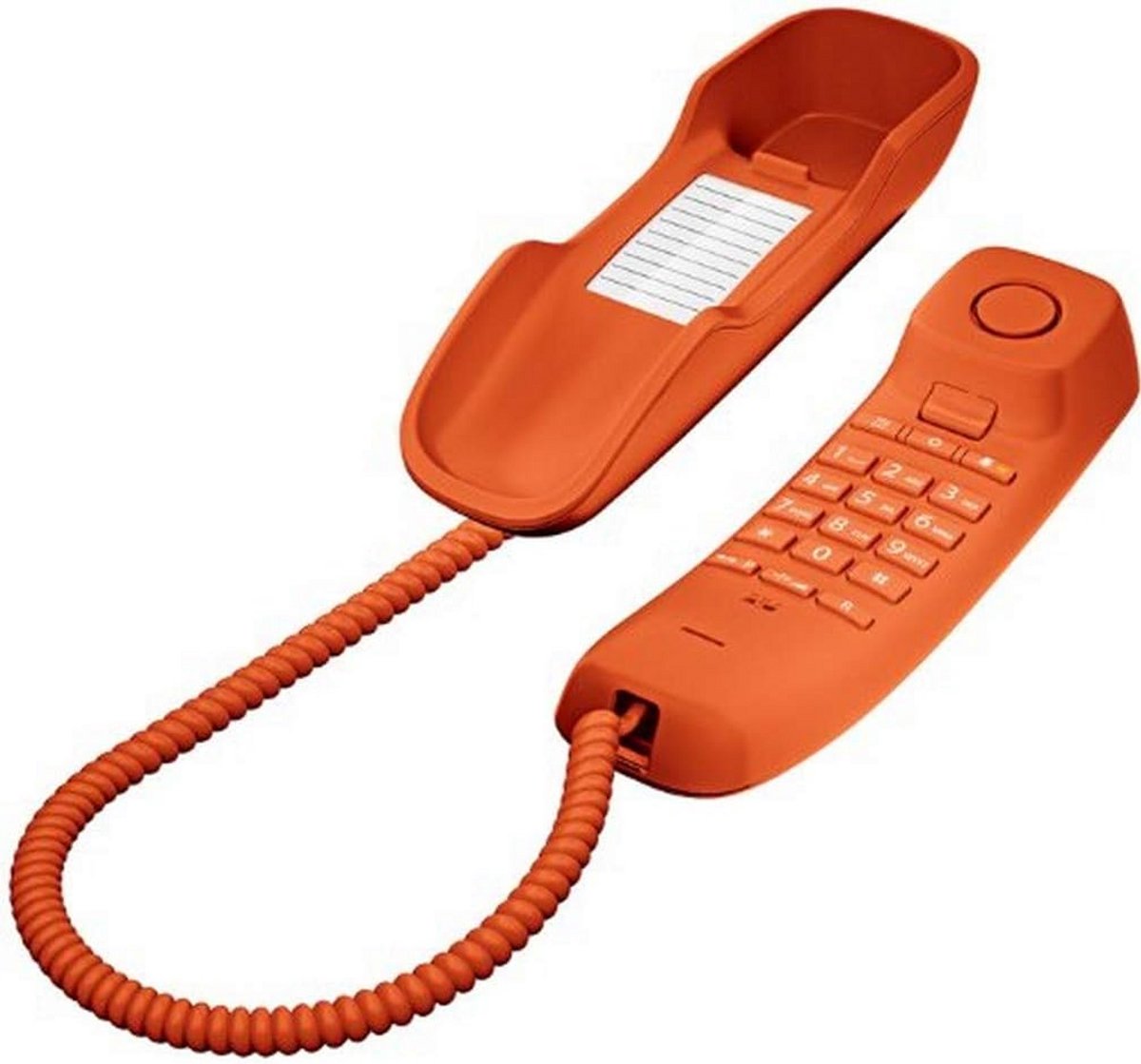 Analoge Telefoon - Vaste Telefoon - Thuis Bellen - Met Snelkeuzetoetsen - 100 Uren Beltijd - Oranje