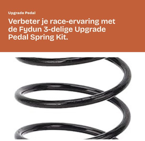 Upgrade Set voor Pedalenveren van Metaal in Zwart - Hoge Sterkte voor Racing Wheel met 3 Stukken - Verbeter de Gaming Ervaring en Responsiviteit van Merkloos — afbeelding 4