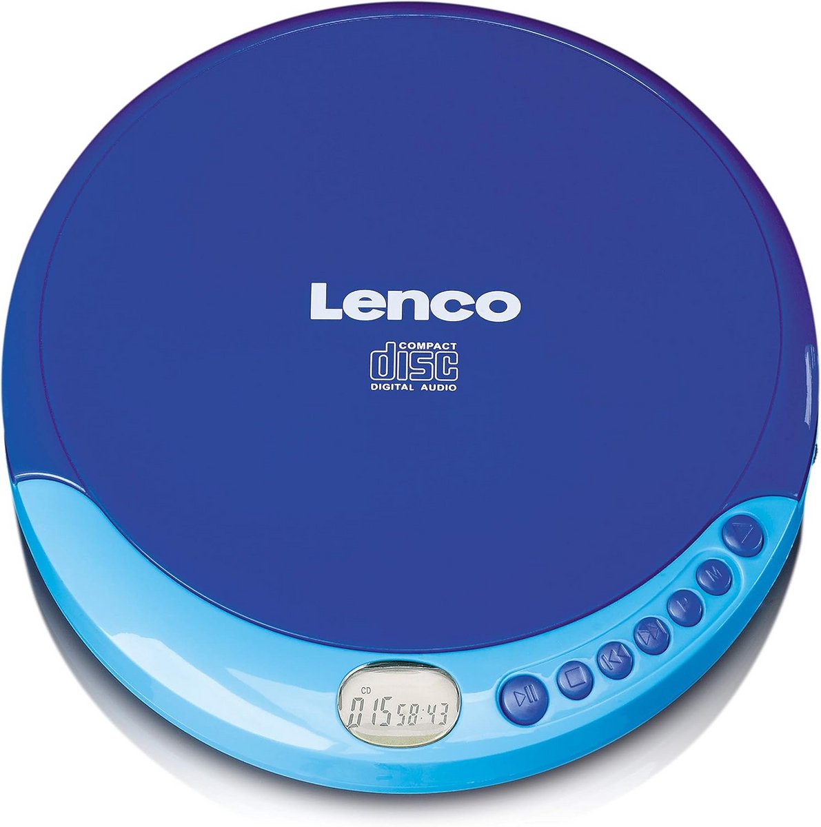 Draagbare CD Speler - Walkman CD Speler - Muziek Luisteren - Oplaadbare Batterijen - Compact Formaat - Blauw