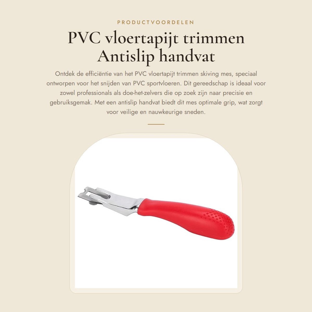 Dailygoods- Skiving Mes - Antislip Handvat - Snijden - Vloeren Lassen - Zink Aluminiumlegering - 3 Messen - Voor PVC Sportvloeren - Snijmes