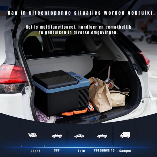 QUOVO® Compressor Koelbox - Koelbox - Elektrische Koelbox - Zwart - 50cm 38cm x 31cm van Quovo — afbeelding 3