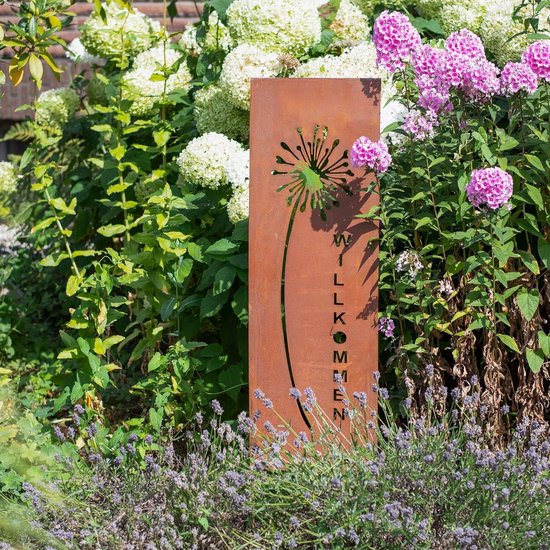 Tuinsteker Metaal Paardenbloem Patina 133 cm Tuindecoratie van Merkloos	 — afbeelding 2