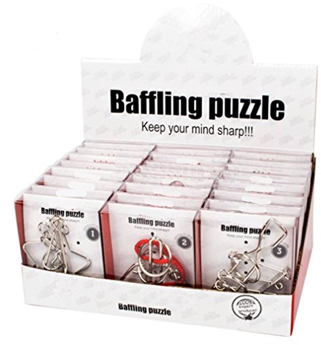Metalen Draad Puzzels - Hersenkrakers Set - Logisch Denken Oefenen - 24 Unieke Ontwerpen - 24 Delig - Metaal