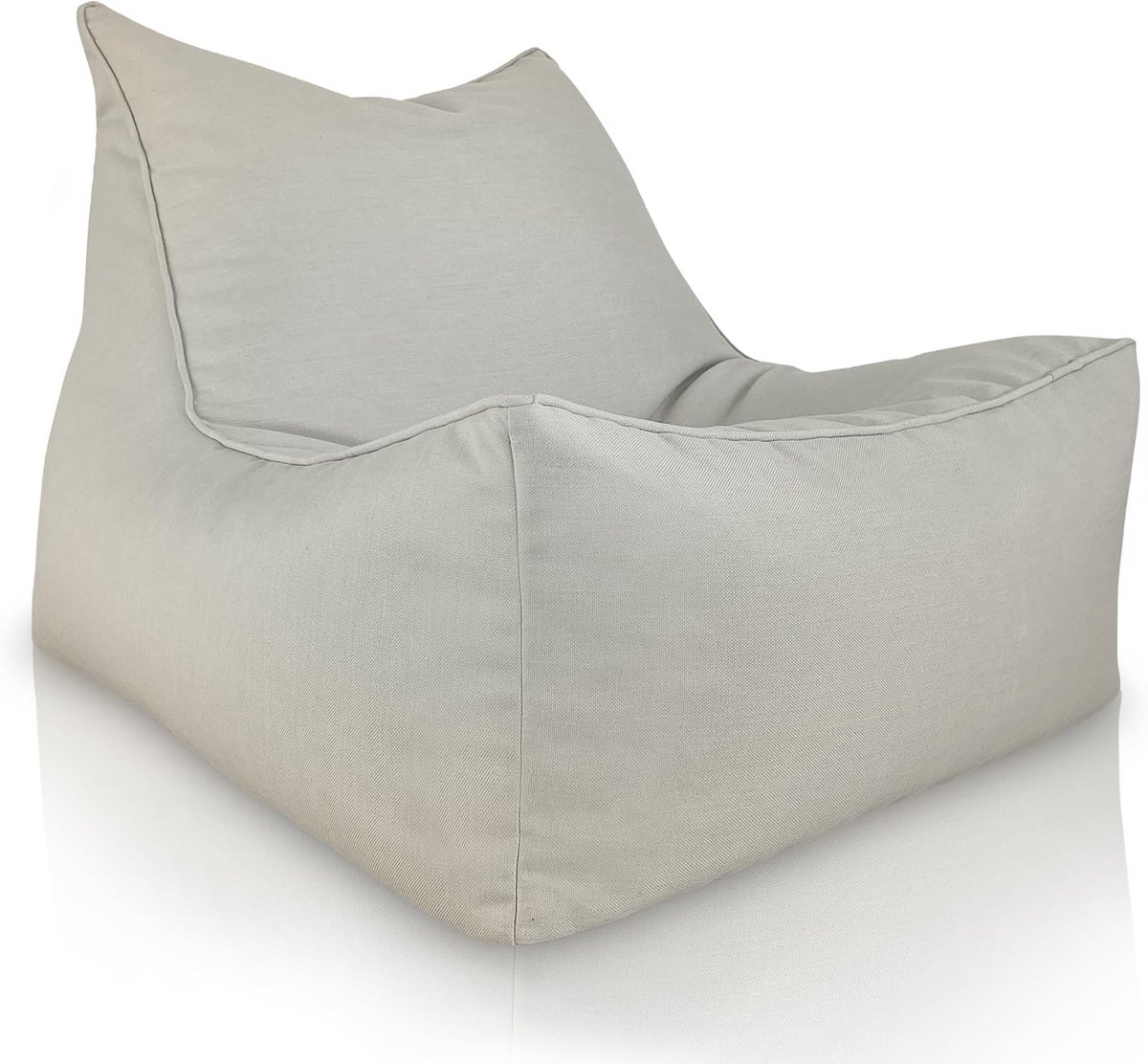 Zitzak voor buiten - Beanbag zitzak - Ontspannen in tuin - Weerbestendige stof - XXL 85x75x70cm - Beige