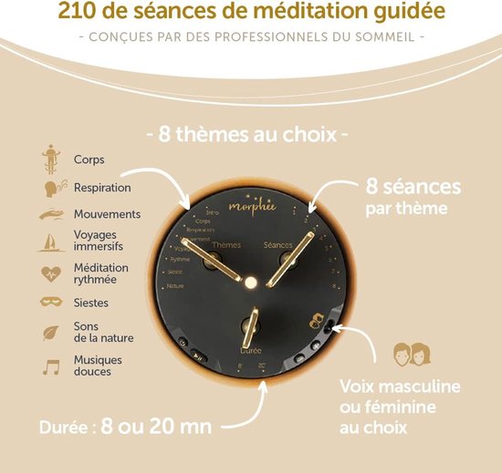 Meditatie Box - Ontspanningstool - Snel slapen - Schermvrij - 11x7x11 cm - Wit — afbeelding 4