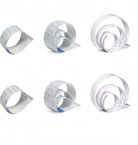 Camera Kabelset voor Raspberry Pi Camera Module, 6 stuks Platte Flexibele Lintkabels