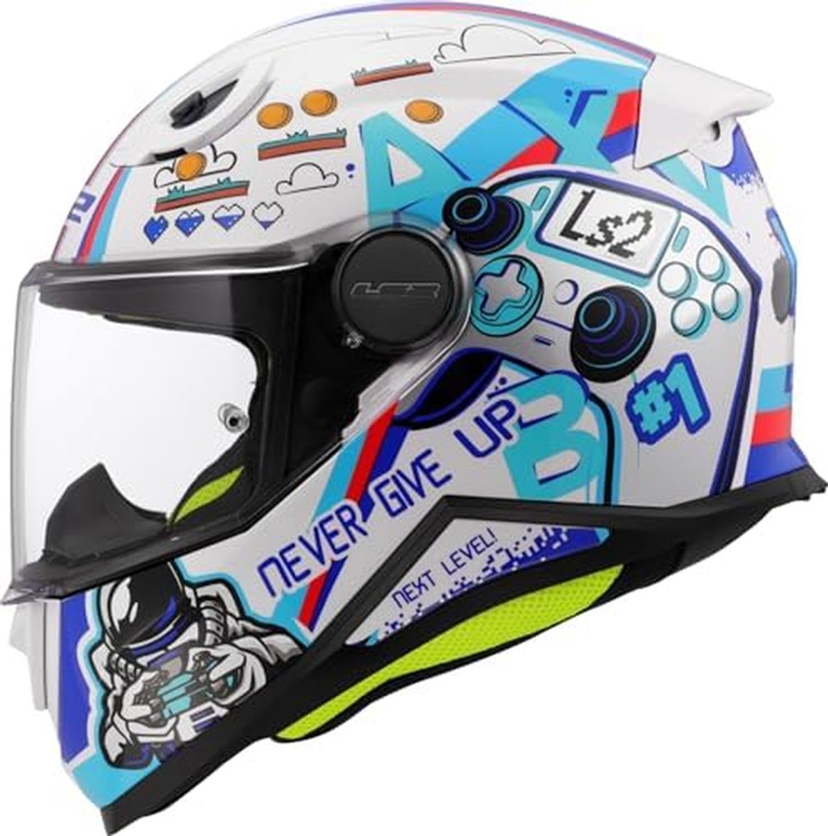 Kinder Integraal Helm - Motorhelm Scooterhelm - Veilig Rijden - Lichtgewicht KPA Schaal - ECE 22.06 Goedgekeurd - Glans Wit