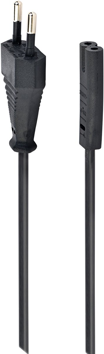 Netsnoer (C7) zwart, 1.8 meter