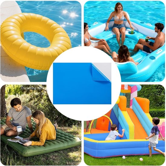 Opblaasbare Patch - Zelfklevende Reparatie - Lekken Dichten - Waterdichte Afdichting - 122 x 85 cm - Transparant — afbeelding 5