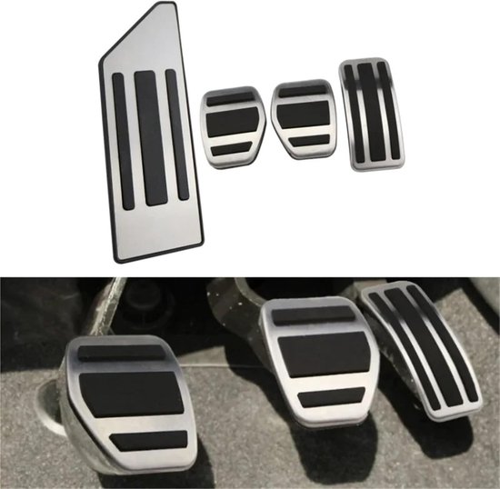 Pedaalkappen Auto - Pedaalhoezen Set - Verbeter Rijervaring - Antislip Rubber - MT - Zwart — afbeelding 4