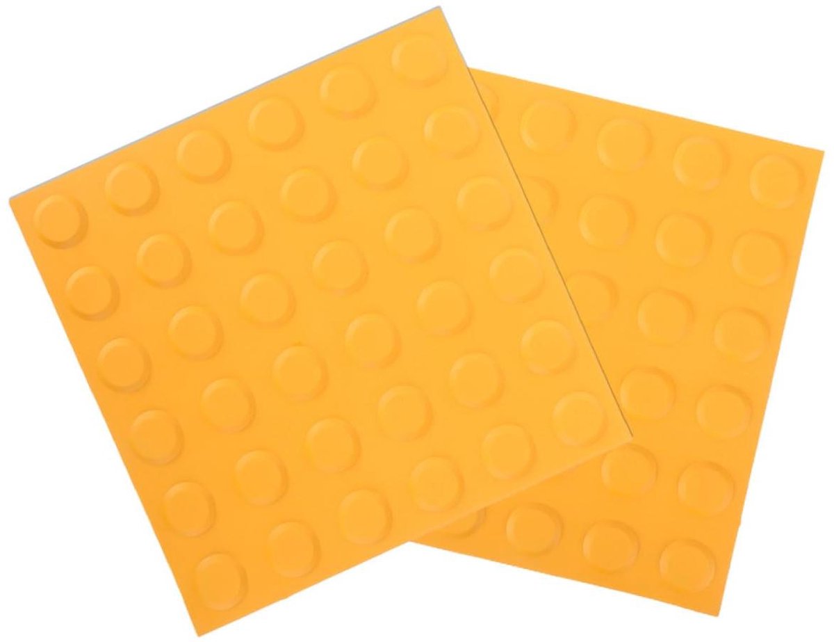 Tastbare Tegels - Voelbare Stenen - Veilige Navigatie - Antislip Oppervlak - 30 x 30 cm - Oranje