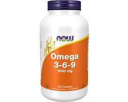 NOW Foods NOW Foods Omega 3-6-9 250softgels - 250 stuks