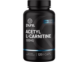 Pure. Acetyl L-Carnitine - 500mg - 120 vegan capsules- aminozuur - L-Carnitine