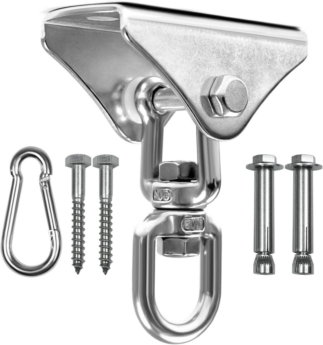 Bokszak Hanger - Schommelhaak - Kracht training - 360 graden rotatie - 1000 pond capaciteit - Zilver