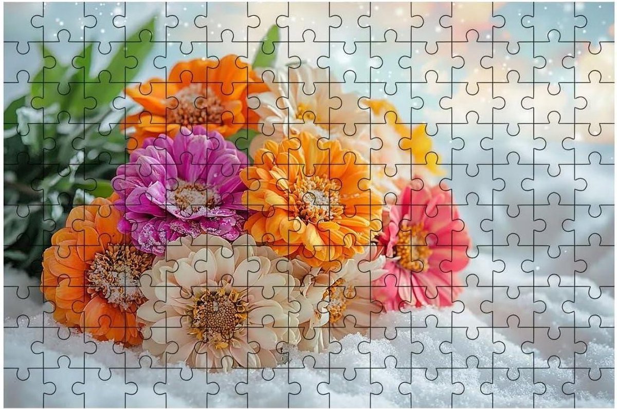 Houten Puzzel - Legpuzzel - Ontspanning thuis - Lindehout materiaal - 2000 stukjes - Meerkleurig