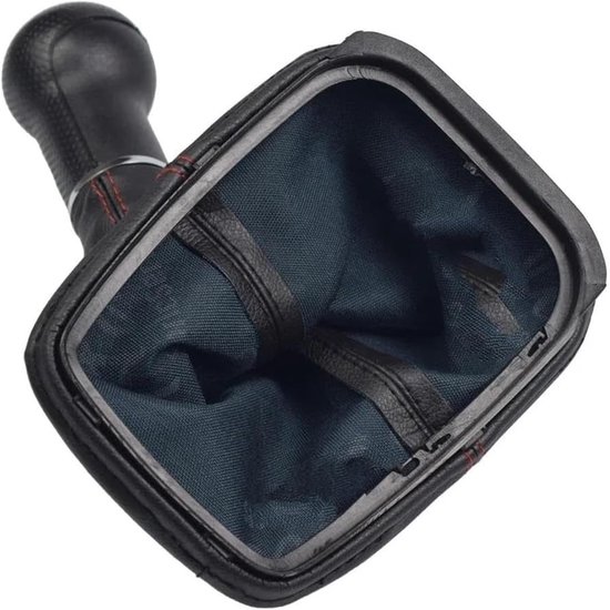 Pookknop - Versnellingspook Cover - Comfortabel Rijden - PU Leer ABS - 5 Versnellingen - Rood — afbeelding 4